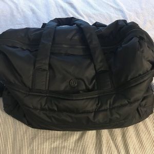 Lululemon Black Duffle Bag